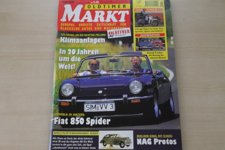 Deckblatt Oldtimer Markt (09/1999)